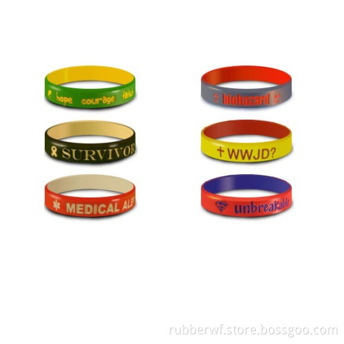 change your status silicone rubber wristband bracelets